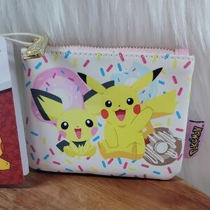 NEW Loungefly Pokemon Pikachu & Pichu Donuts Coin Purse BoxLunch Exclusive!